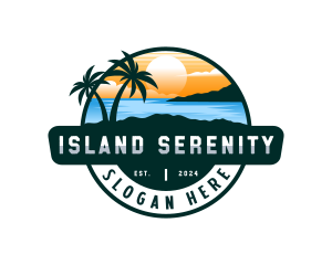 Island Beach Getaway logo design