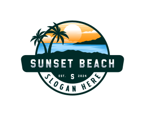 Island Beach Getaway logo design