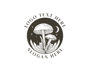 Whimsical Mushroom Fungus logo