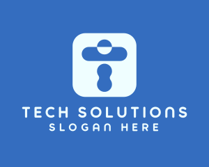 Computer Tech App logo design