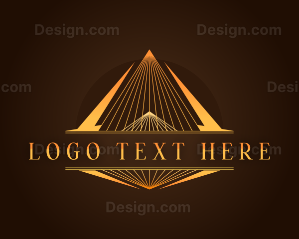 Luxury Triangle Pyramid Logo