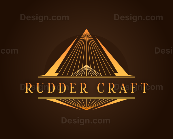 Luxury Triangle Pyramid Logo