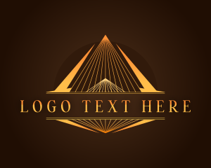 Luxury Triangle Pyramid Logo