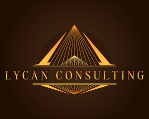 Luxury Triangle Pyramid logo design