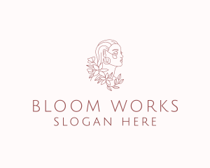 Beauty Woman Bloom logo design