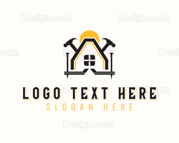 Repair Handyman Hammer Logo