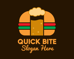 Beer Hamburger Diner logo design