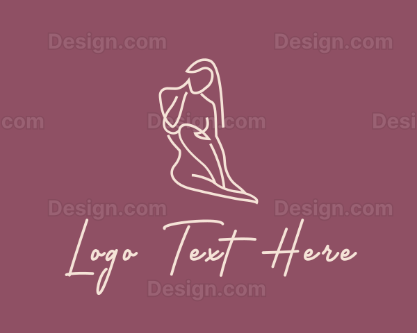 Nude Woman Body Logo