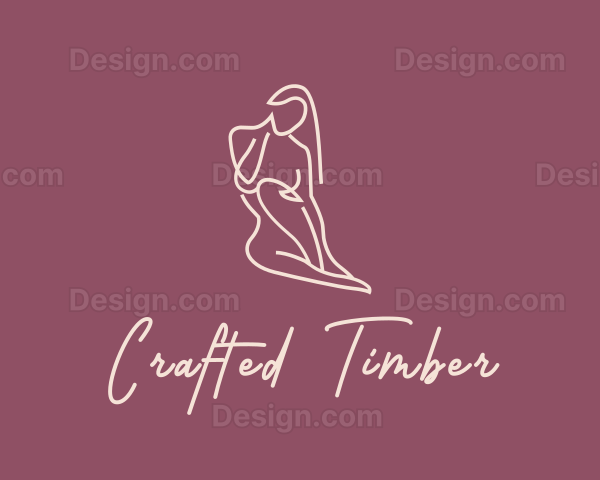 Nude Woman Body Logo