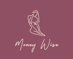 Nude Woman Body Logo