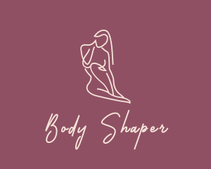 Nude Woman Body logo design