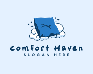 Fluffy Pillow Cushion logo design