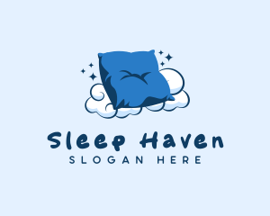 Fluffy Pillow Cushion logo design