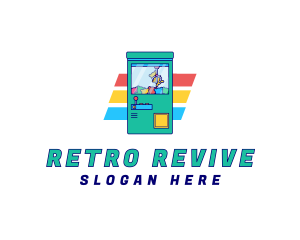 Retro Arcade Machine logo design