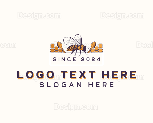 Bee Honeycomb Apothecary Logo