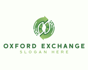 Money Exchange Arrow logo design