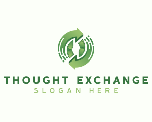 Money Exchange Arrow logo design