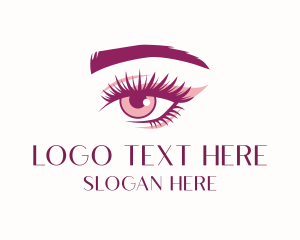 Eyelashes Brows Beauty Logo