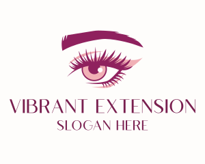 Eyelashes Brows Beauty logo design