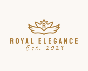 Royal Wings Crown Boutique logo design