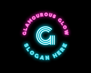 Neon Night Club Bar logo design