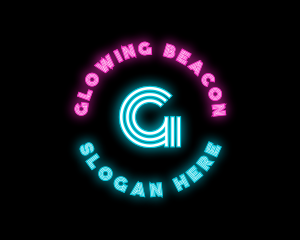 Neon Night Club Bar logo design