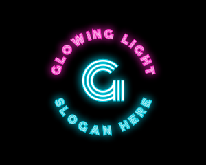 Neon Night Club Bar logo design