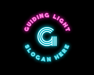 Neon Night Club Bar logo design