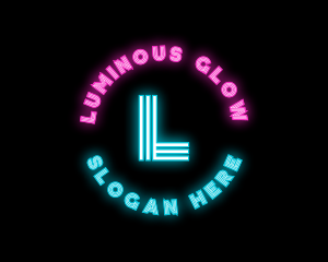 Neon Night Club Bar logo design