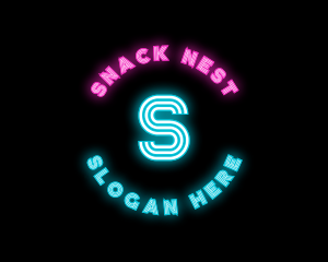 Neon Night Club Bar logo design