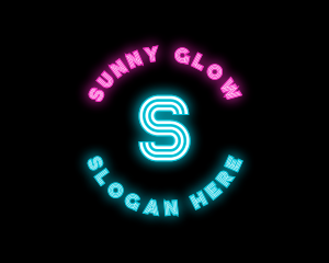 Neon Night Club Bar logo design