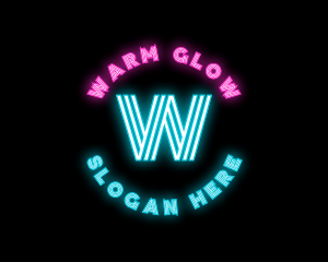 Neon Night Club Bar logo design