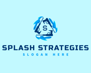 Pressure Washing Splash logo