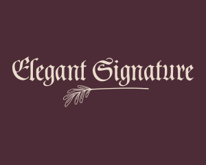 Elegant Medieval Style logo design