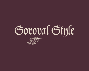 Elegant Medieval Style logo design