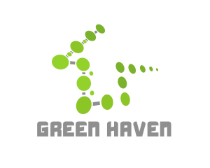 Green Tech House logo design