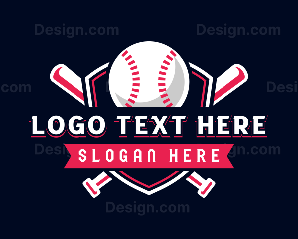 Baseball League Sports Logo