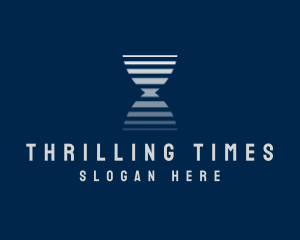 Gradient Hourglass Time logo