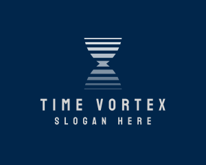 Gradient Hourglass Time logo