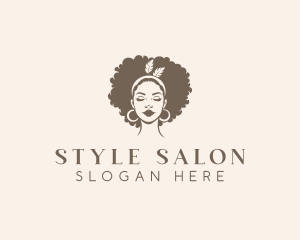 Hairdresser Woman Beauty logo design