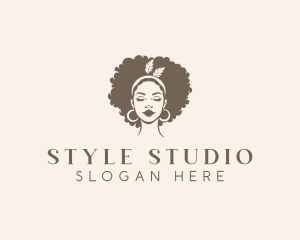 Hairdresser Woman Beauty logo