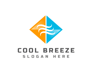 HVAC Temperature Conditioning logo design