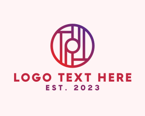 Modern Gradient Letter O logo design