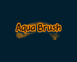 Grunge Brush Graffiti logo design