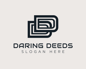 Professional Letter DD Business logo design