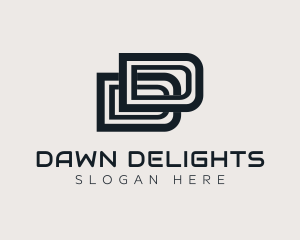 Professional Letter DD Business logo design