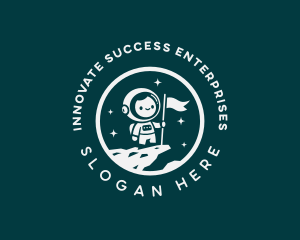 Success Leader Astronaut logo design