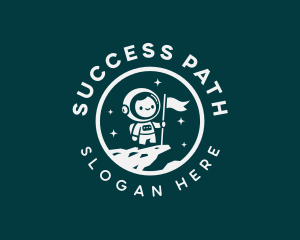 Success Leader Astronaut logo design