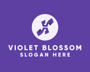 Violet Letter H logo