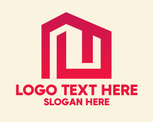 Red Maze House  logo design